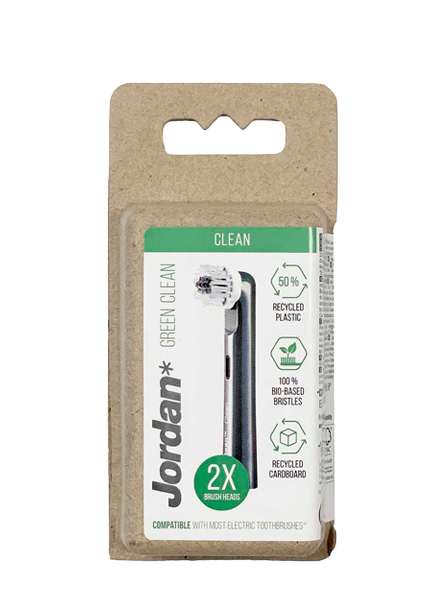 Jordan Green Clean Børstehoder 2pk