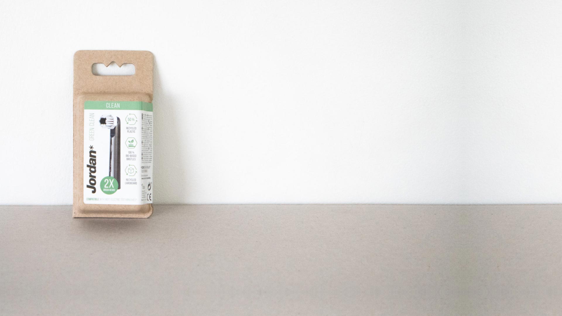 Jordan Green Clean Børstehoder 2pk