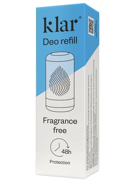 Klar Deo Påfyll 2.0 til roll-on Parfymefri