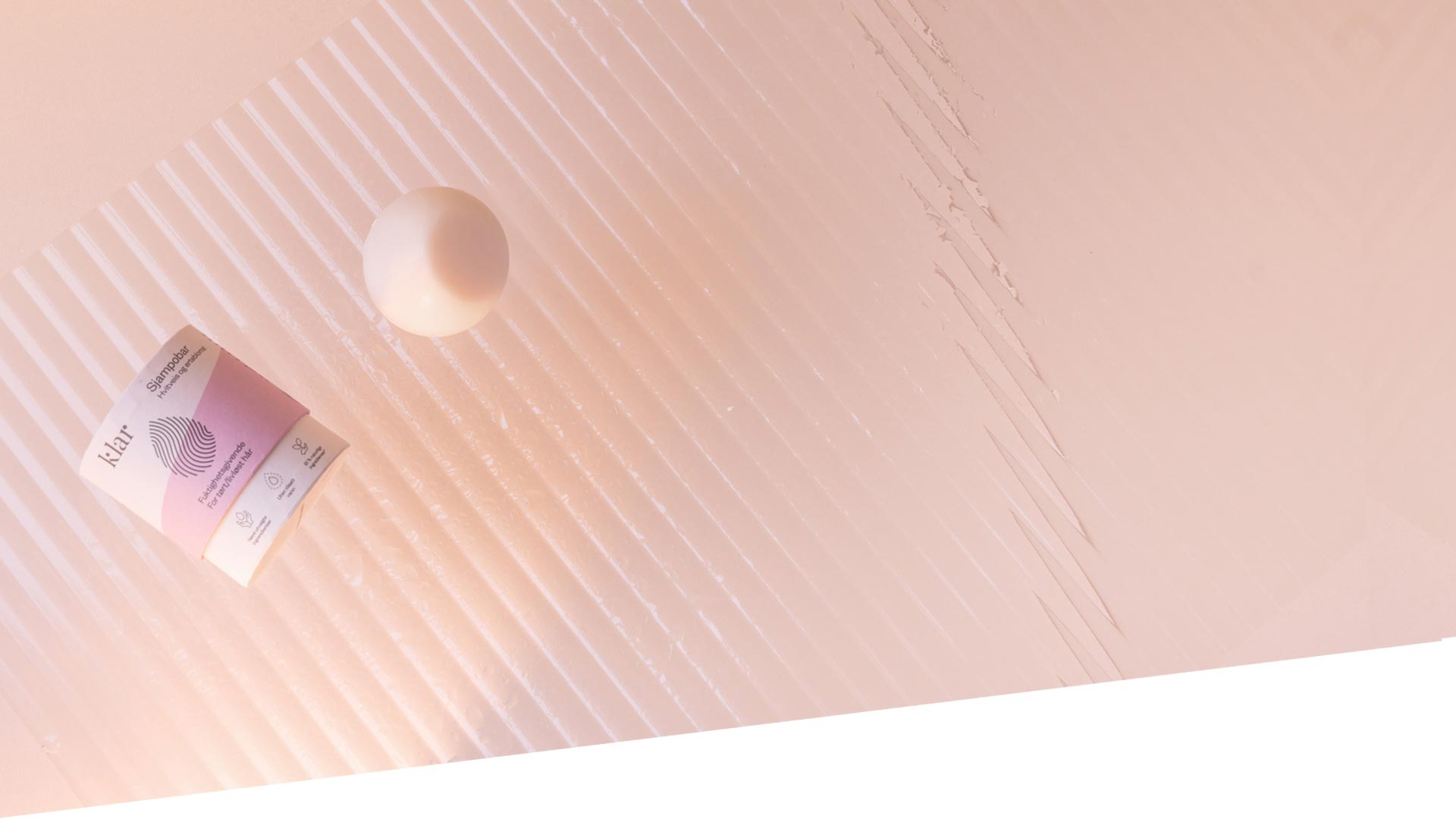 Klar Sjampobar Hvitveis og erteblomst