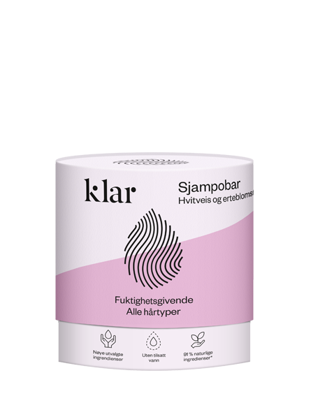 Klar Sjampobar Hvitveis og erteblomst